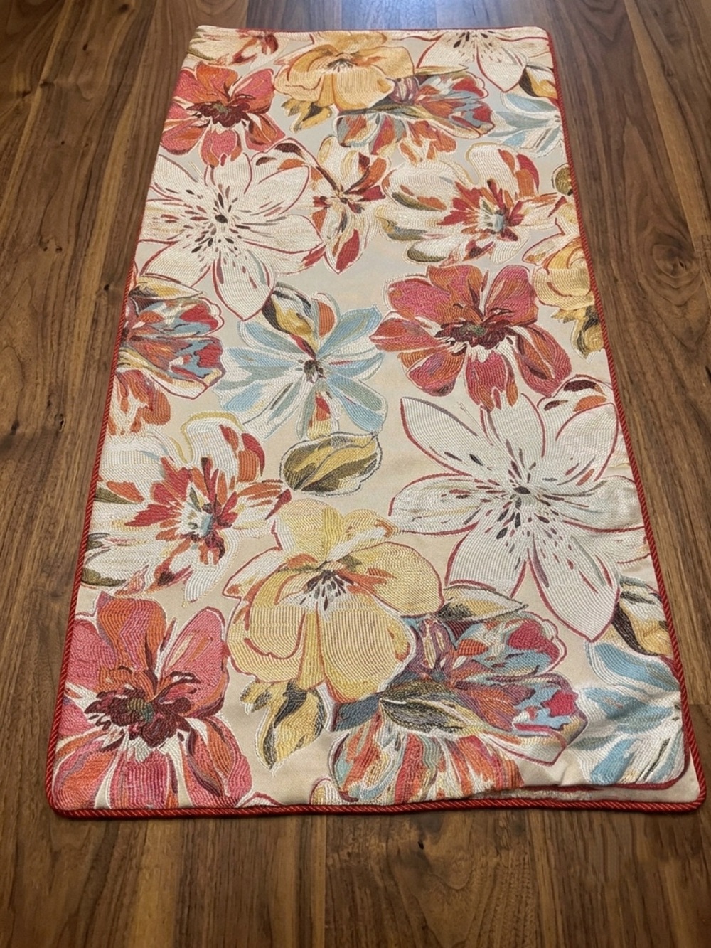 Chair Sofa  Throw Floral Foxglove Persian Fabric 45 X45  Custom Maid